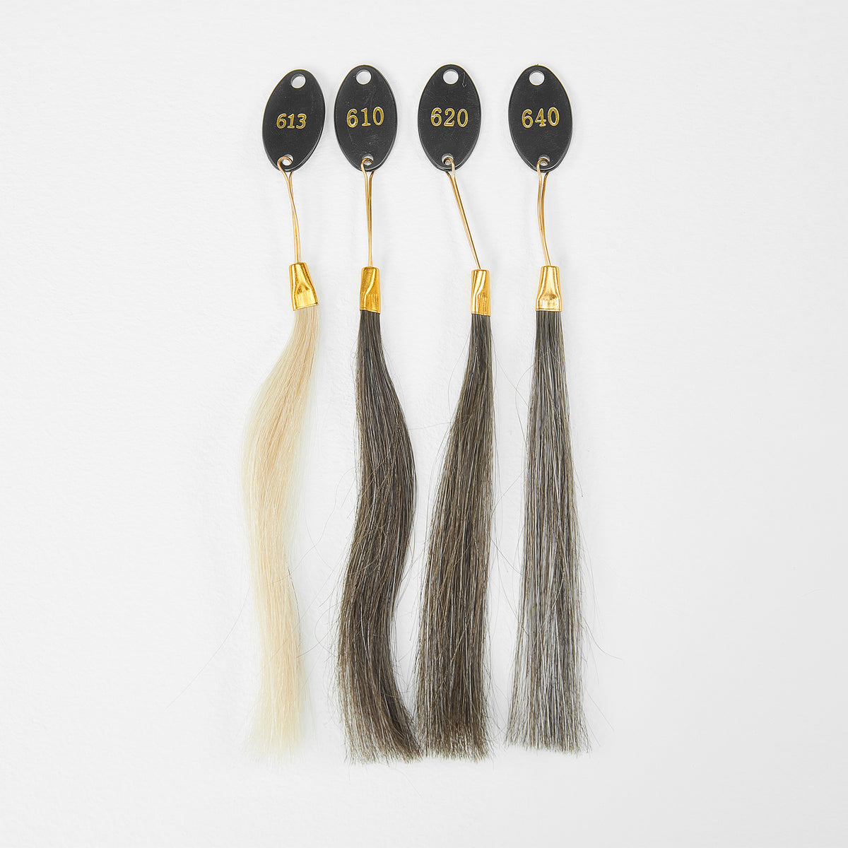 Anello colorato per sistema di capelli | Campione di capelli Toupee per abbinare il colore dei capelli