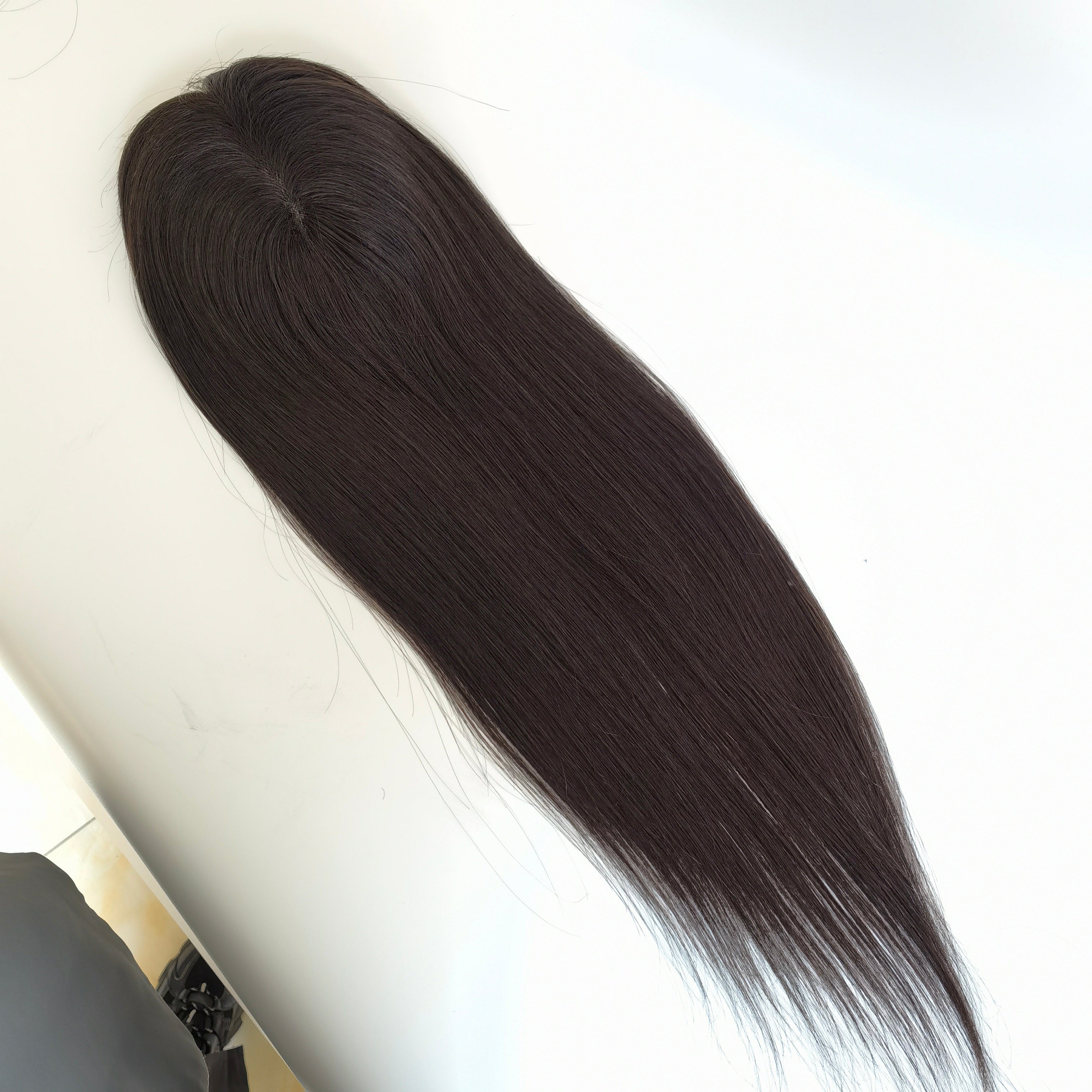 Clip-on kvinnens mono-base hårdel virgin hår 5'' x 6''