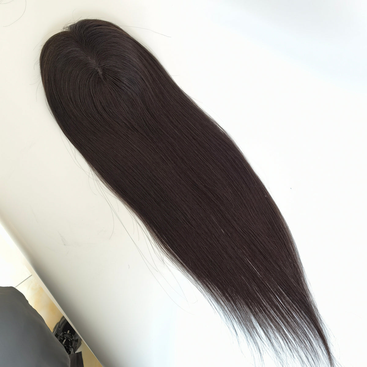 Aufsteckbares Monobasis-Haarteil für Damen, reines Haar, 12,7 x 15,2 cm