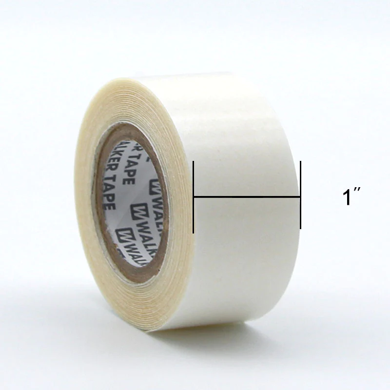 Rollo de cinta adhesiva sin brillo para piezas de cabello de encaje Sistema de cabello de piel | 3 yardas